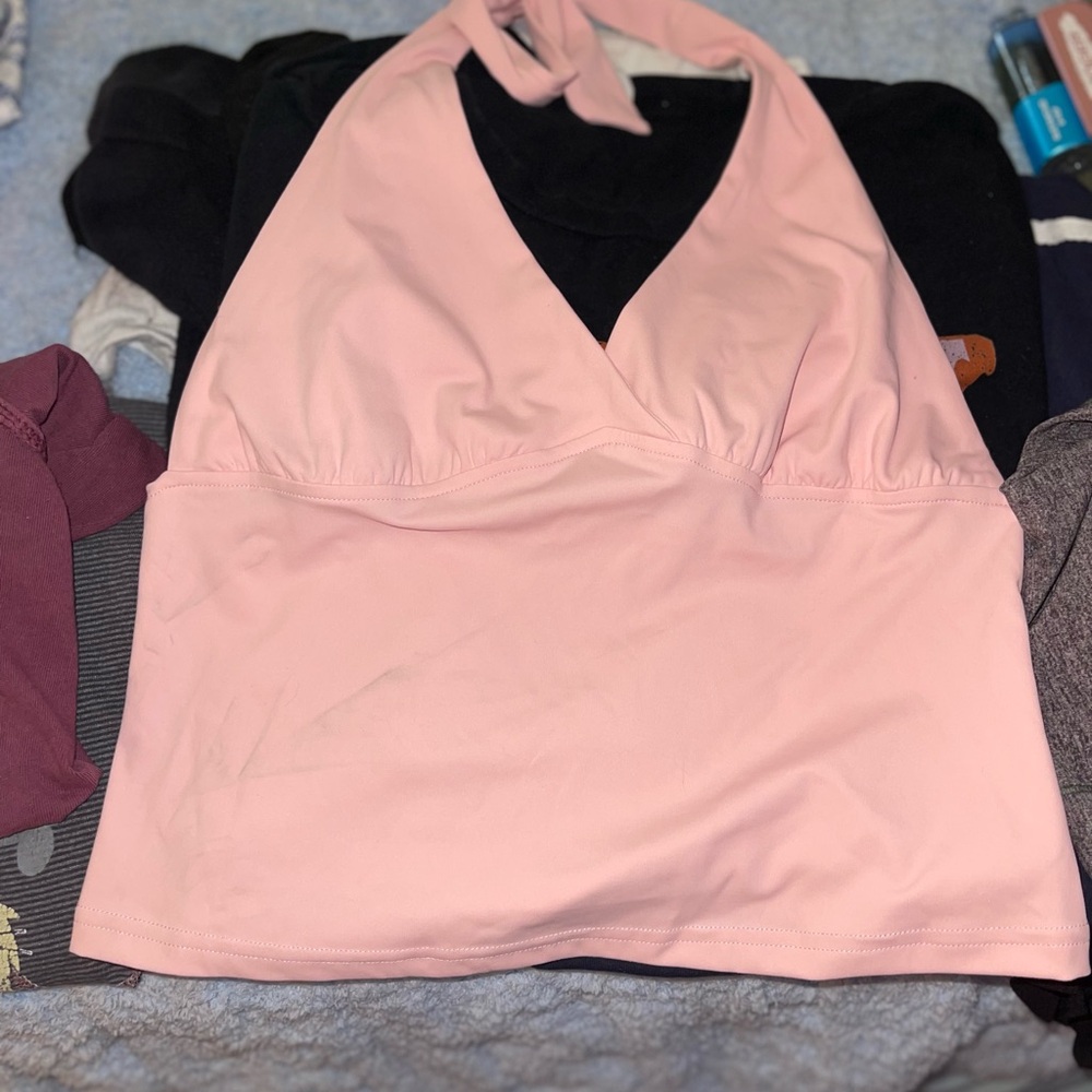 Amazon Essentials Pink Halter Top